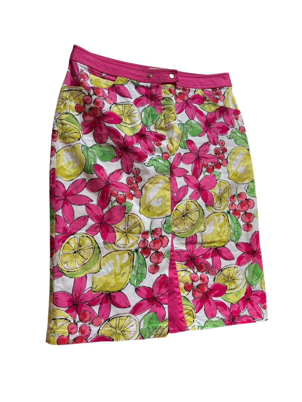 Vintage Y2K Blumarine Lemon Floral Skirt 🍋